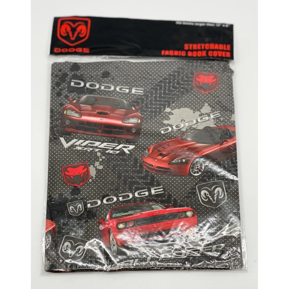 3pc Ford‎ Mustang GM Camaro Dodge Viper Stretchable Fabric Book Covers Set NEW